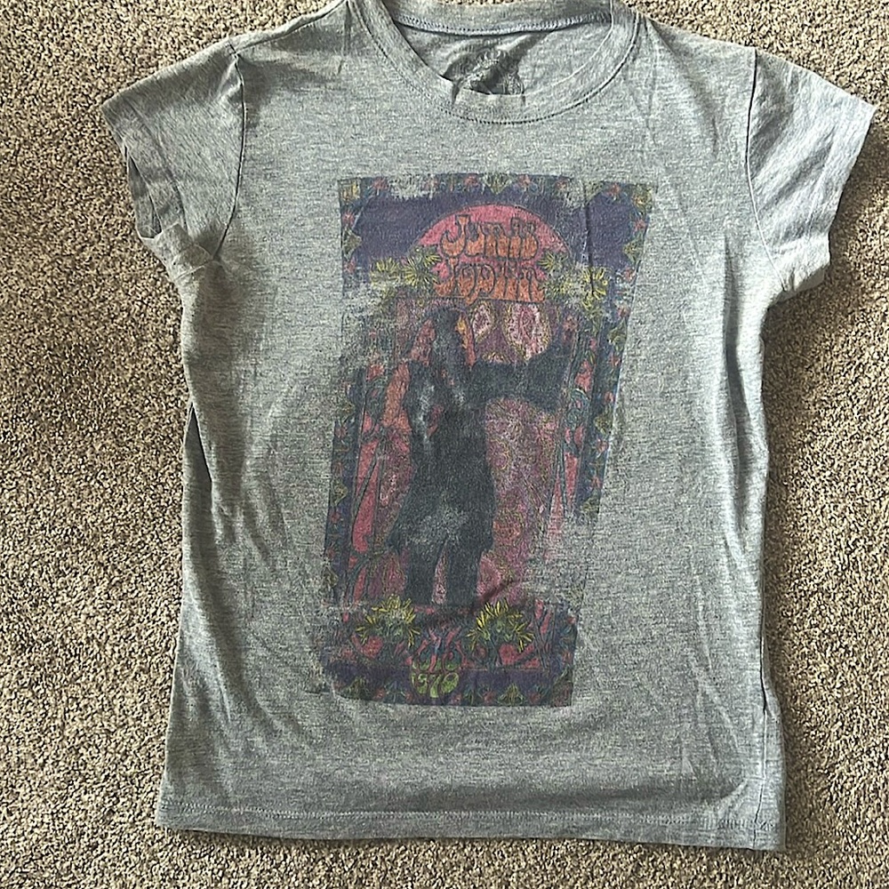 Extra small, super soft Janis Joplin distressed vintage T-shirt